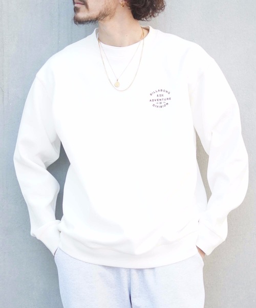 BILLABONG（ビラボン）の「BILLABONG メンズ 【A/Div.】 ADIV CREW トレーナー 【2022年春夏モデル】/ビラボンスウェットトレーナー（スウェット・メンズ・オフホワイト/ブルー/ブルー系その他/チャコールグレー・MEDIUM/LARGE/X-LARGE）」の2枚目の写真