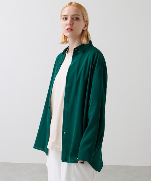 Lui's（ルイス）の「エアリー無双仕立シャツ（シャツ/ブラウス・メンズ・ブラック/グレー/グリーン・FREE）」の4枚目の写真