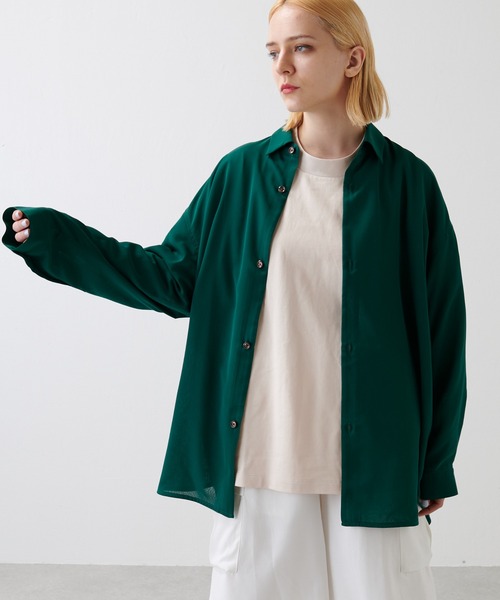 Lui's（ルイス）の「エアリー無双仕立シャツ（シャツ/ブラウス・メンズ・ブラック/グレー/グリーン・FREE）」の5枚目の写真