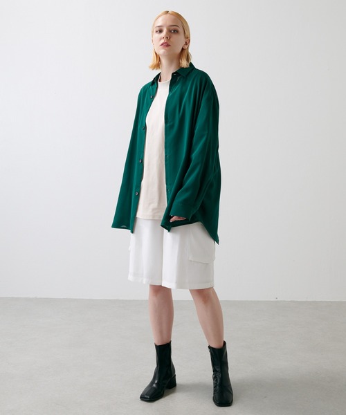 Lui's（ルイス）の「エアリー無双仕立シャツ（シャツ/ブラウス・メンズ・ブラック/グレー/グリーン・FREE）」の7枚目の写真