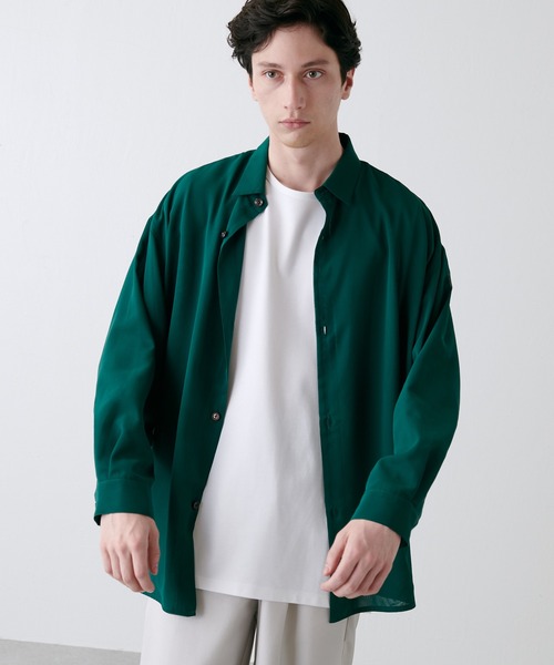 Lui's（ルイス）の「エアリー無双仕立シャツ（シャツ/ブラウス・メンズ・ブラック/グレー/グリーン・FREE）」の13枚目の写真