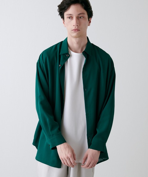 Lui's（ルイス）の「エアリー無双仕立シャツ（シャツ/ブラウス・メンズ・ブラック/グレー/グリーン・FREE）」の14枚目の写真