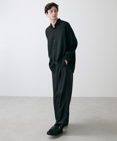 Lui's（ルイス）の「エアリー無双仕立シャツ（シャツ/ブラウス・メンズ・ブラック/グレー/グリーン・FREE）」の19枚目の写真