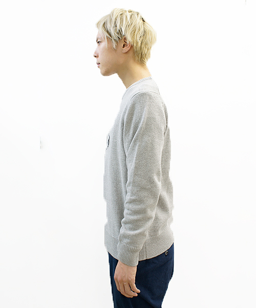CIAOPANIC（チャオパニック）の「【Ciaopanic】インターシャKNIT（ニット/セーター・メンズ・アイボリー/グレー/ネイビー・MEDIUM/LARGE）」の8枚目の写真
