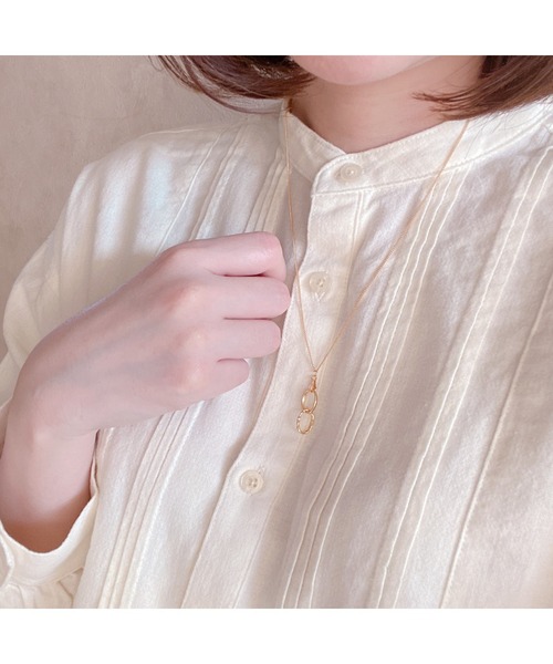 【Favorina】gold & silver ペアネックレス(MA)