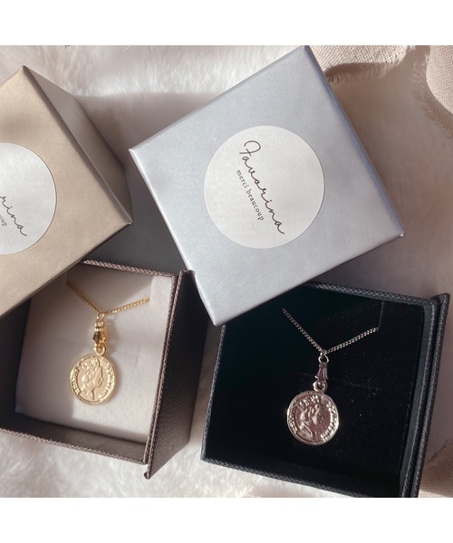【Favorina】gold & silver ペアネックレス(MA)