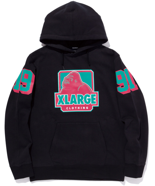 XLARGE(エクストララージ)の「WEST OG GORILLA PULLOVER HOOD SWEAT(パーカー・メンズ・ホワイト/ブラック/アッシュ/ライトグリーン/ネイビー・X-LARGE/MEDIUM/LARGE/SMALL)」の3枚目の写真