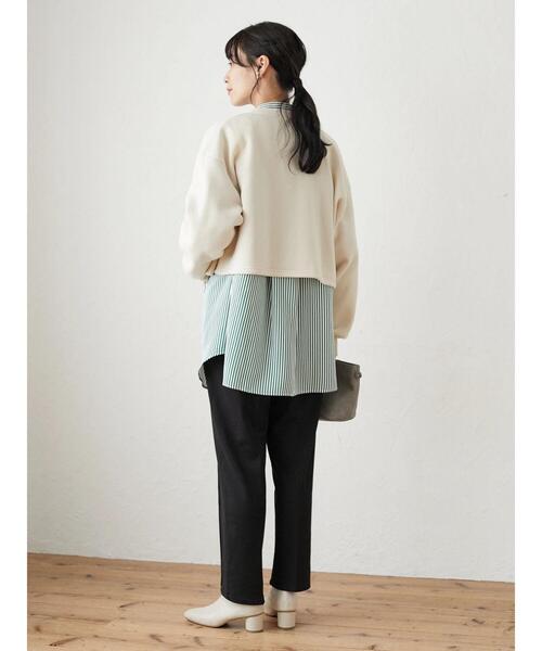 ELENCARE DUE（エレンカーレデュエ）の「・ELENCARE DUE ウラキモウドット釦カーデ＊（カーディガン/ボレロ・レディース・ブラック/ベージュ/レッド/グリーン・FREE）」の9枚目の写真