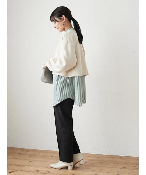 ELENCARE DUE（エレンカーレデュエ）の「・ELENCARE DUE ウラキモウドット釦カーデ＊（カーディガン/ボレロ・レディース・ブラック/ベージュ/レッド/グリーン・FREE）」の10枚目の写真