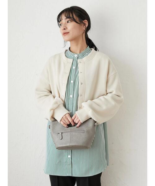 ELENCARE DUE（エレンカーレデュエ）の「・ELENCARE DUE ウラキモウドット釦カーデ＊（カーディガン/ボレロ・レディース・ブラック/ベージュ/レッド/グリーン・FREE）」の5枚目の写真