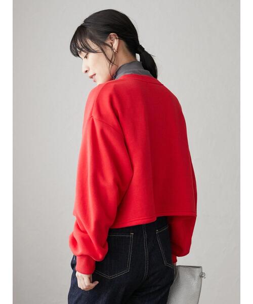 ELENCARE DUE（エレンカーレデュエ）の「・ELENCARE DUE ウラキモウドット釦カーデ＊（カーディガン/ボレロ・レディース・ブラック/ベージュ/レッド/グリーン・FREE）」の14枚目の写真