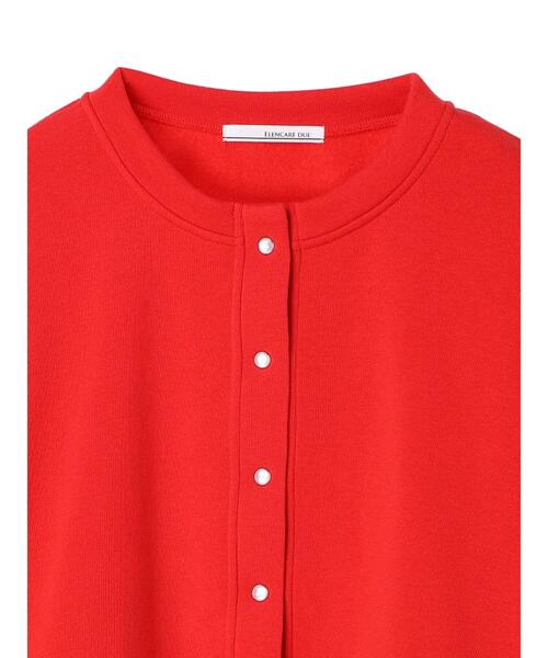 ELENCARE DUE（エレンカーレデュエ）の「・ELENCARE DUE ウラキモウドット釦カーデ＊（カーディガン/ボレロ・レディース・ブラック/ベージュ/レッド/グリーン・FREE）」の21枚目の写真