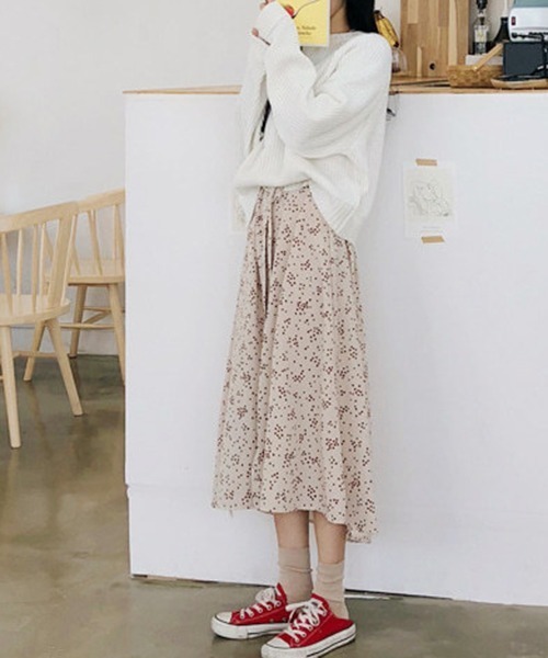 Opinion korean town（オピニオン コリアン タウン）の「YUGA フローラルワンピース（ワンピース・レディース・ブラック/ホワイト・XL/L/M/S）」の19枚目の写真