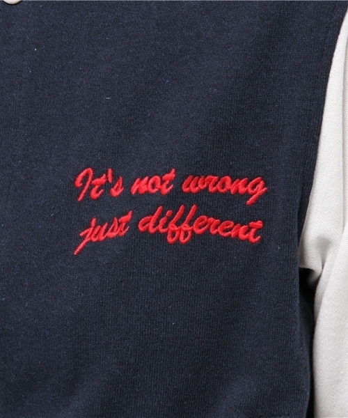 WEGO（ウィゴー）の「WEGO/スウェットスタジャン（スタジャン・レディース・ライトグレー/ネイビー/ライトピンク・FREE）」の15枚目の写真