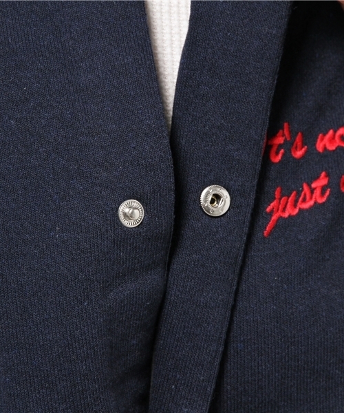 WEGO（ウィゴー）の「WEGO/スウェットスタジャン（スタジャン・レディース・ライトグレー/ネイビー/ライトピンク・FREE）」の16枚目の写真