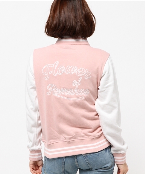 WEGO（ウィゴー）の「WEGO/スウェットスタジャン（スタジャン・レディース・ライトグレー/ネイビー/ライトピンク・FREE）」の11枚目の写真