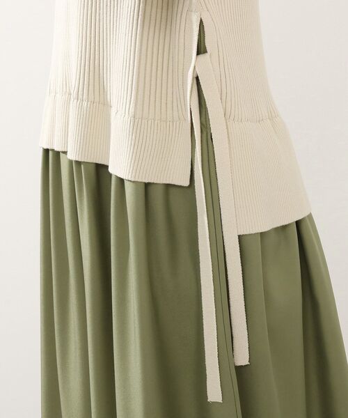 DRESKIP（ドレスキップ）の「◆ニットベストドッキングワンピース（ワンピース・レディース・ブラック/カーキ/ライトベージュ・02/03/04）」の11枚目の写真