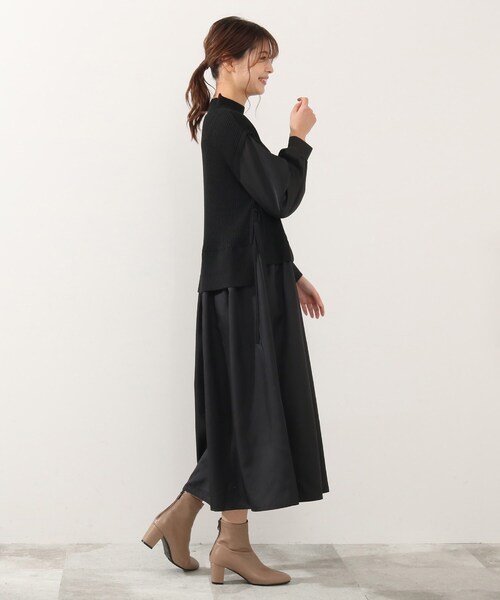 DRESKIP（ドレスキップ）の「◆ニットベストドッキングワンピース（ワンピース・レディース・ブラック/カーキ/ライトベージュ・02/03/04）」の19枚目の写真