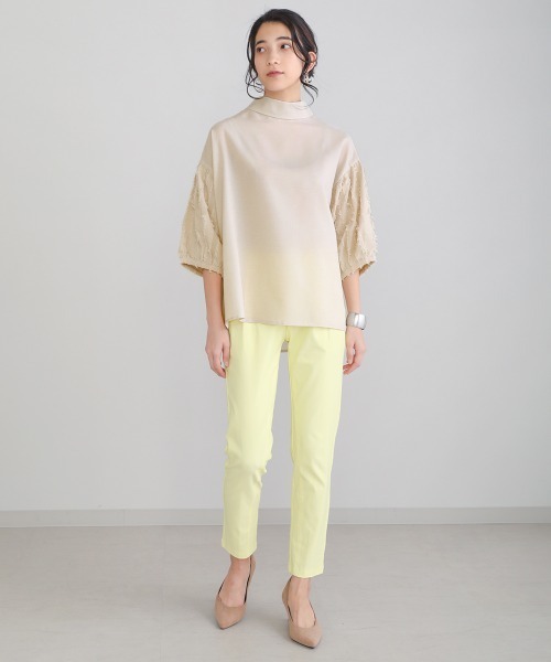 Bou Jeloud（ブージュルード）の「【WEB限定】袖シャギー変形ブラウス（シャツ/ブラウス・レディース・ブルー/アイボリー/ミント/ブラック・38）」の7枚目の写真