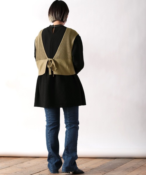 セール Set Item ニットビスチェ シャツワンピース アンサンブル シャツ ブラウス Cepo セポ のファッション通販 Zozotown