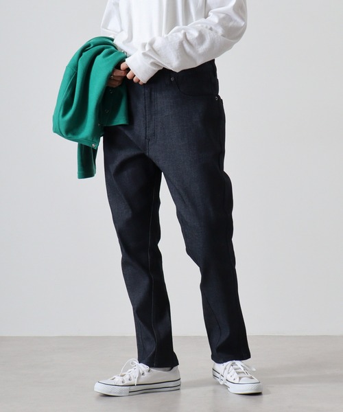 FUNALIVE(ファンアライブ)の「サルエルテーパード ストレッチデニムパンツ Marchons Avant(デニムパンツ・レディース・ワンウォッシュ/インディゴブルー/ブルー・M/L)」の3枚目の写真