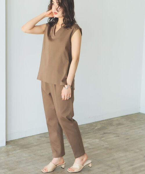 B:MING by BEAMS（ビーミングバイビームス）の「B:MING by BEAMS / ポンチ セットアップ 22SS（セットアップ・レディース・ブラック/モカ・SMALL/MEDIUM）」の3枚目の写真