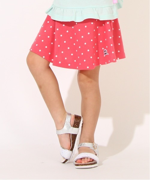 BABYDOLL（ベビードール）の「通販限定 全16色 スカート付きウルトラストレッチパンツ 1分丈スカッツ 6329K 女の子（その他パンツ・キッズ・コーラルピンク/チェリーピンク/パープル/ライトグリーン/ブラック/ストーン/ベージュ/ベビーピンク/ブラック×ホワイト/グリーン/ブルー系その他2/ホワイト/ライトイエロー/ブルー/バイオレット/ホワイト×ピンク・150cm/90cm/80ｃｍ/110cm/100cm/120cm/130cm/140cm）」の4枚目の写真