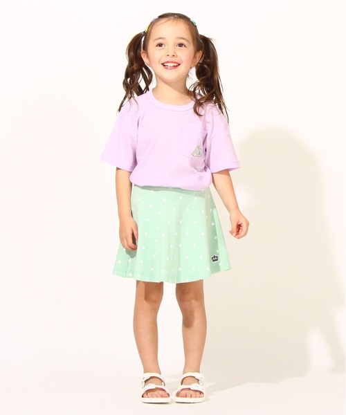 BABYDOLL（ベビードール）の「通販限定 全16色 スカート付きウルトラストレッチパンツ 1分丈スカッツ 6329K 女の子（その他パンツ・キッズ・コーラルピンク/チェリーピンク/パープル/ライトグリーン/ブラック/ストーン/ベージュ/ベビーピンク/ブラック×ホワイト/グリーン/ブルー系その他2/ホワイト/ライトイエロー/ブルー/バイオレット/ホワイト×ピンク・150cm/90cm/80ｃｍ/110cm/100cm/120cm/130cm/140cm）」の21枚目の写真