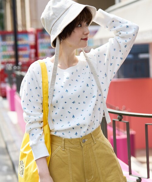 FREAK'S STORE（フリークスストア）の「花柄ワッフルプルオーバー（T