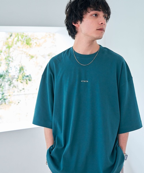 RAGEBLUE（レイジブルー）の「スムースコットン/ワンポイント刺繍Tシャツ（Tシャツ/カットソー・メンズ・ホワイト/ライトブルー/ブラック/グリーン/ライトグリーン/ベージュ・SMALL/MEDIUM/LARGE）」の4枚目の写真