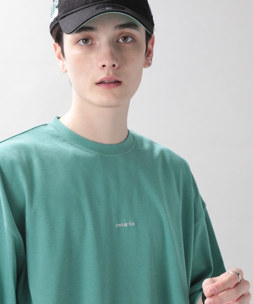 RAGEBLUE（レイジブルー）の「スムースコットン/ワンポイント刺繍Tシャツ（Tシャツ/カットソー・メンズ・ホワイト/ライトブルー/ブラック/グリーン/ライトグリーン/ベージュ・SMALL/MEDIUM/LARGE）」の5枚目の写真