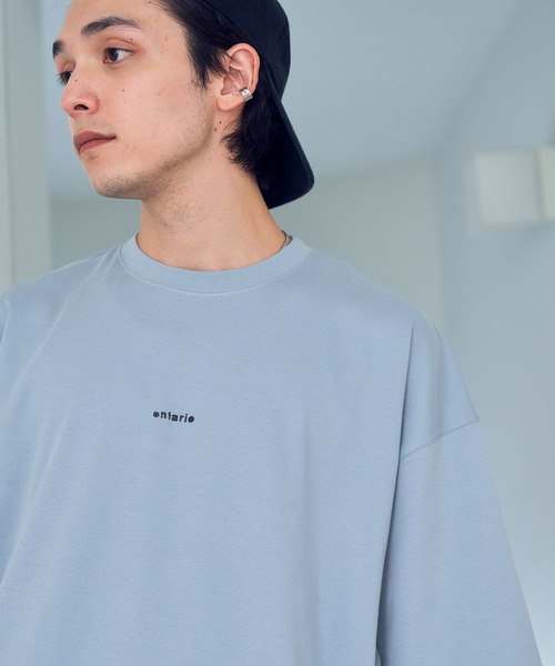 RAGEBLUE（レイジブルー）の「スムースコットン/ワンポイント刺繍Tシャツ（Tシャツ/カットソー・メンズ・ホワイト/ライトブルー/ブラック/グリーン/ライトグリーン/ベージュ・SMALL/MEDIUM/LARGE）」の6枚目の写真