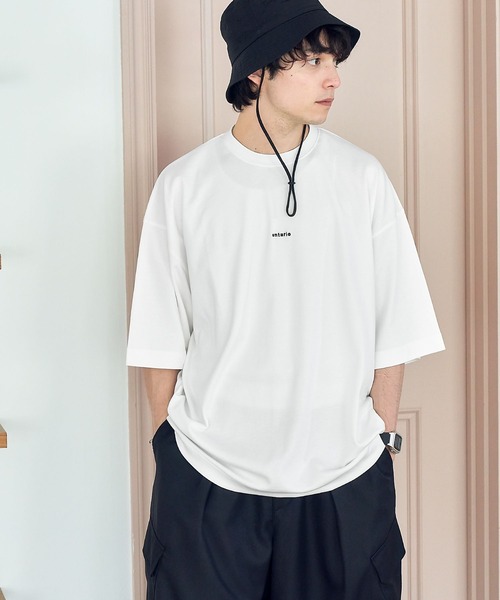 RAGEBLUE（レイジブルー）の「スムースコットン/ワンポイント刺繍Tシャツ（Tシャツ/カットソー・メンズ・ホワイト/ライトブルー/ブラック/グリーン/ライトグリーン/ベージュ・SMALL/MEDIUM/LARGE）」の8枚目の写真