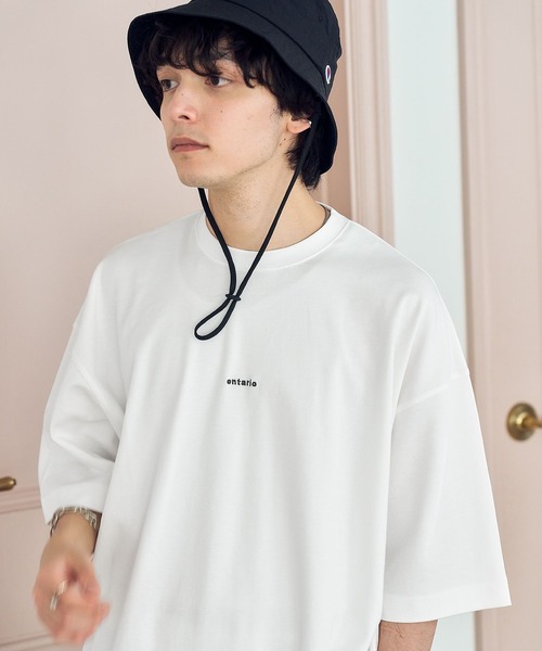 RAGEBLUE（レイジブルー）の「スムースコットン/ワンポイント刺繍Tシャツ（Tシャツ/カットソー・メンズ・ホワイト/ライトブルー/ブラック/グリーン/ライトグリーン/ベージュ・SMALL/MEDIUM/LARGE）」の9枚目の写真