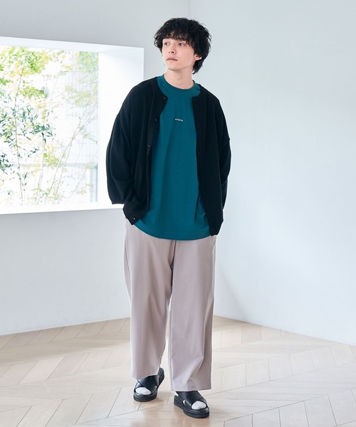 RAGEBLUE（レイジブルー）の「スムースコットン/ワンポイント刺繍Tシャツ（Tシャツ/カットソー・メンズ・ホワイト/ライトブルー/ブラック/グリーン/ライトグリーン/ベージュ・SMALL/MEDIUM/LARGE）」の13枚目の写真