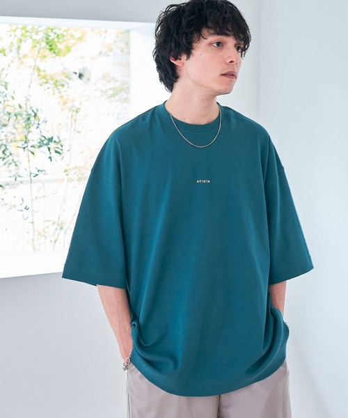 RAGEBLUE（レイジブルー）の「スムースコットン/ワンポイント刺繍Tシャツ（Tシャツ/カットソー・メンズ・ホワイト/ライトブルー/ブラック/グリーン/ライトグリーン/ベージュ・SMALL/MEDIUM/LARGE）」の14枚目の写真