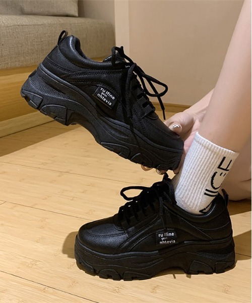 AMELY(エミリー)の「ダッドスニーカー(スニーカー・レディース・ホワイト/ブラック/グリーン/ベビーピンク/イエロー/オフホワイト・38/39/36/37)」の21枚目の写真