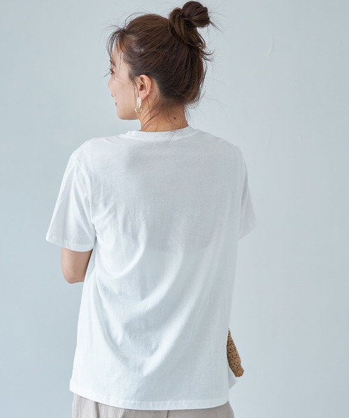 each(イーチ)の「【Cuddly】ロゴTシャツ(Tシャツ/カットソー・レディース・ホワイト/サックスブルー/レモンイエロー・FREE)」の6枚目の写真