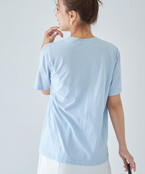 each(イーチ)の「【Cuddly】ロゴTシャツ(Tシャツ/カットソー・レディース・ホワイト/サックスブルー/レモンイエロー・FREE)」の18枚目の写真