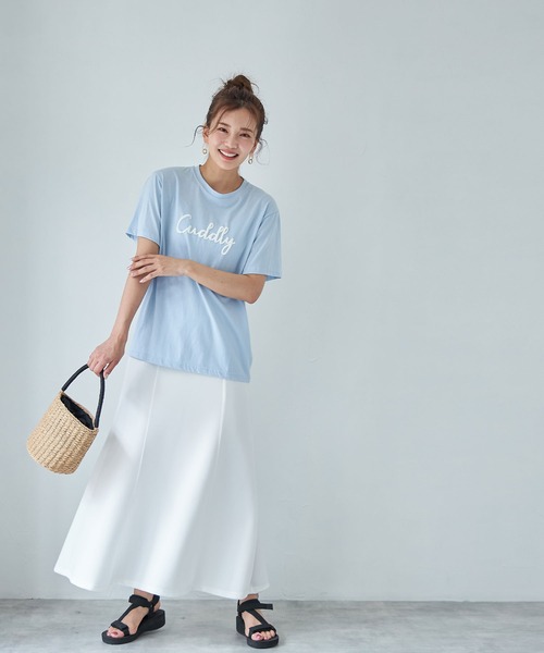 each(イーチ)の「【Cuddly】ロゴTシャツ(Tシャツ/カットソー・レディース・ホワイト/サックスブルー/レモンイエロー・FREE)」の21枚目の写真