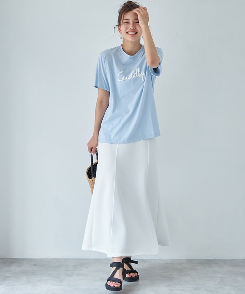 each(イーチ)の「【Cuddly】ロゴTシャツ(Tシャツ/カットソー・レディース・ホワイト/サックスブルー/レモンイエロー・FREE)」の22枚目の写真