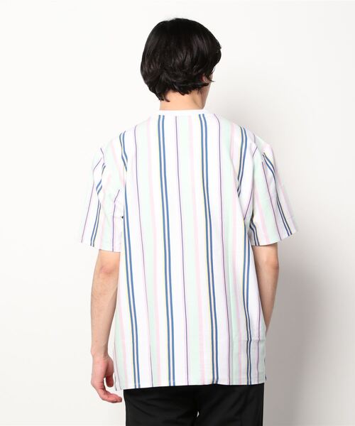 Guess（ゲス）の「GUESS Originals Striped Tee（Tシャツ/カットソー・メンズ・ホワイト・SMALL/MEDIUM/LARGE/X-LARGE）」の7枚目の写真