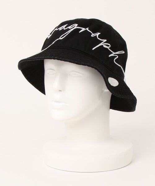 Paragraph（パラグラフ）の「/Paragraph/Paragraph Bucket hat【Wo】【it】（ハット・メンズ・ネイビー/ピンク/ブラック/ベージュ・FREE）」の2枚目の写真