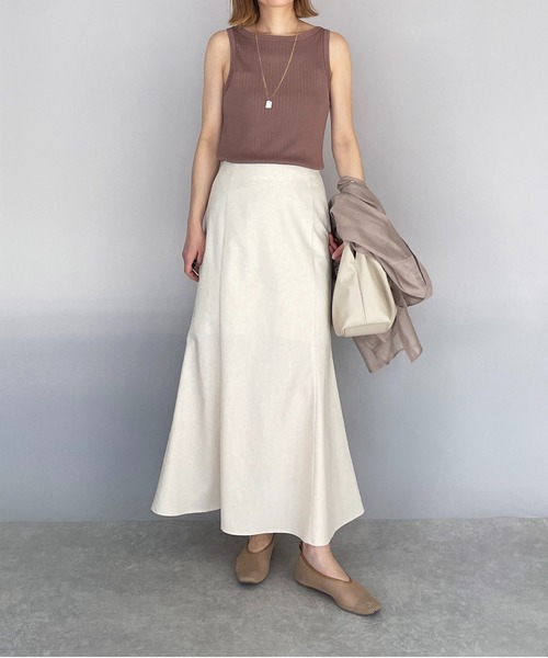 PICCIN(ピッチン)の「リネンマーメイドスカート(スカート・レディース・カーキ/オレンジ/サンドベージュ・M)」の18枚目の写真