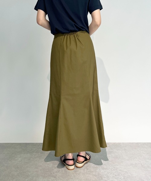 PICCIN(ピッチン)の「リネンマーメイドスカート(スカート・レディース・カーキ/オレンジ/サンドベージュ・M)」の5枚目の写真