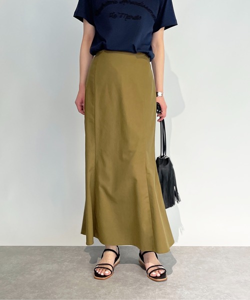 PICCIN(ピッチン)の「リネンマーメイドスカート(スカート・レディース・カーキ/オレンジ/サンドベージュ・M)」の6枚目の写真