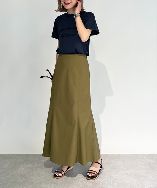 PICCIN(ピッチン)の「リネンマーメイドスカート(スカート・レディース・カーキ/オレンジ/サンドベージュ・M)」の9枚目の写真