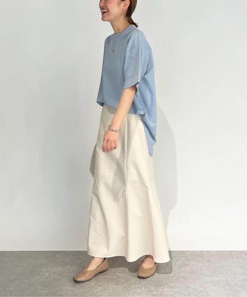 PICCIN(ピッチン)の「リネンマーメイドスカート(スカート・レディース・カーキ/オレンジ/サンドベージュ・M)」の22枚目の写真