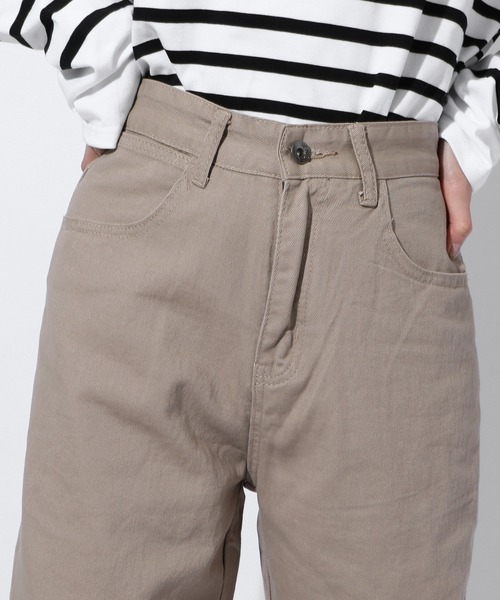 MAISON BREEZE(メゾンブリーズ)の「【MAISON BREEZE】ワイドレッグストレートパンツ ※ SCCH91(チノパンツ・レディース・ベージュ・3/4)」の4枚目の写真
