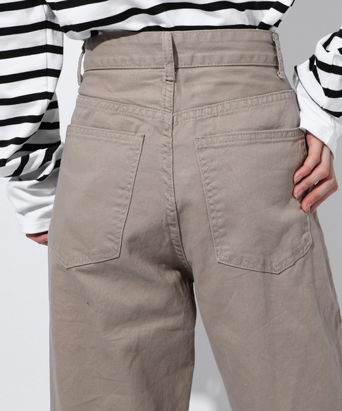 MAISON BREEZE(メゾンブリーズ)の「【MAISON BREEZE】ワイドレッグストレートパンツ ※ SCCH91(チノパンツ・レディース・ベージュ・3/4)」の9枚目の写真